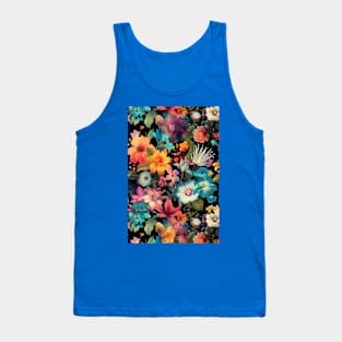 Tropical Summer Flower Pattern 3 Tank Top